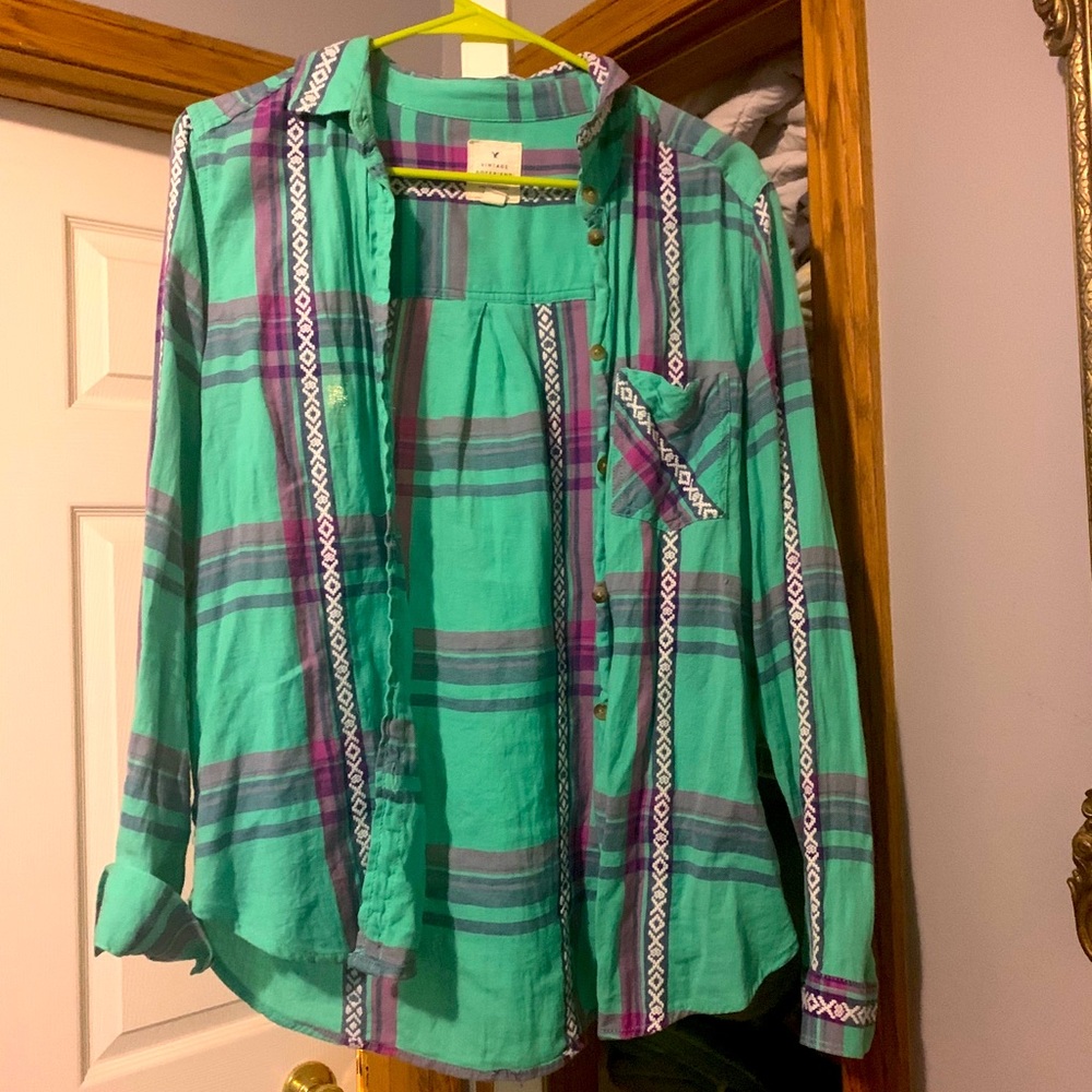 Flannel button up